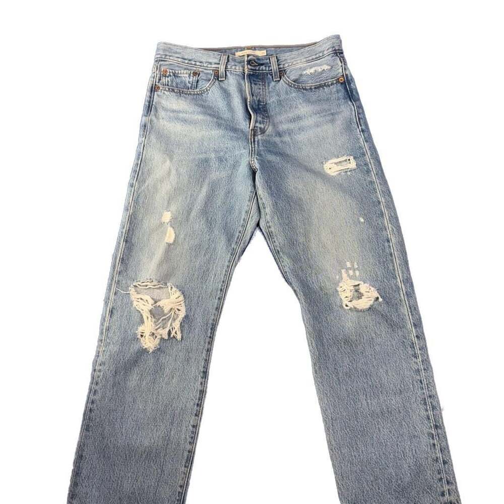 Levi's Premium Wedgie Straight High Rise Button Fly Jeans Size 29